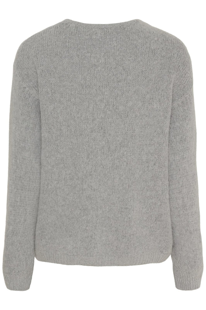 Forudbestilling - Marta Du Chateau - Mdckiki Knit - Light Grey Strikbluser 