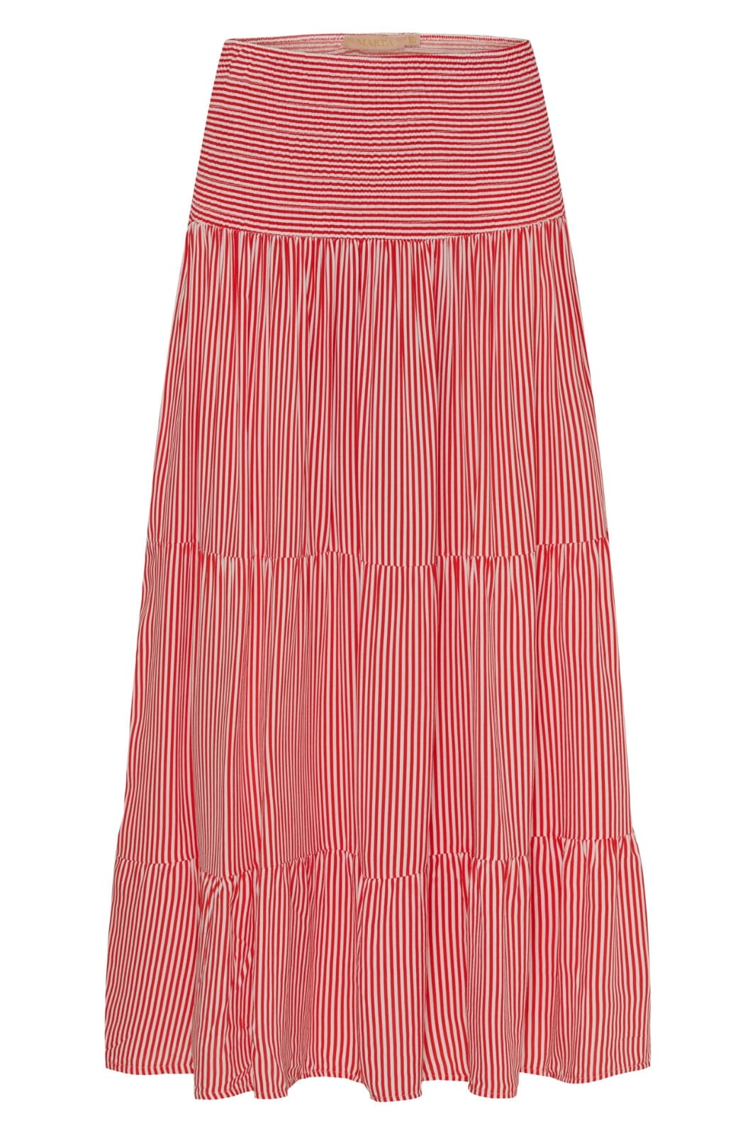 Forudbestilling - Marta Du Chateau - Mdcprincess Skirt - Print Red Stripe Nederdele 