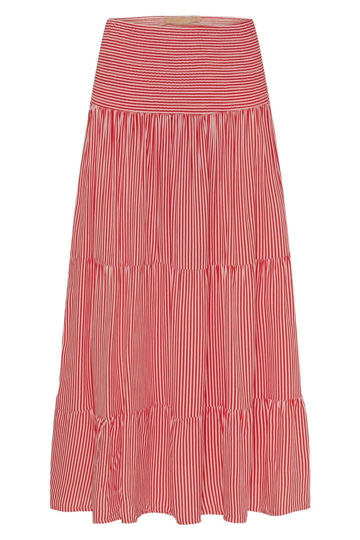 Forudbestilling - Marta Du Chateau - Mdcprincess Skirt - Print Red Stripe Nederdele 