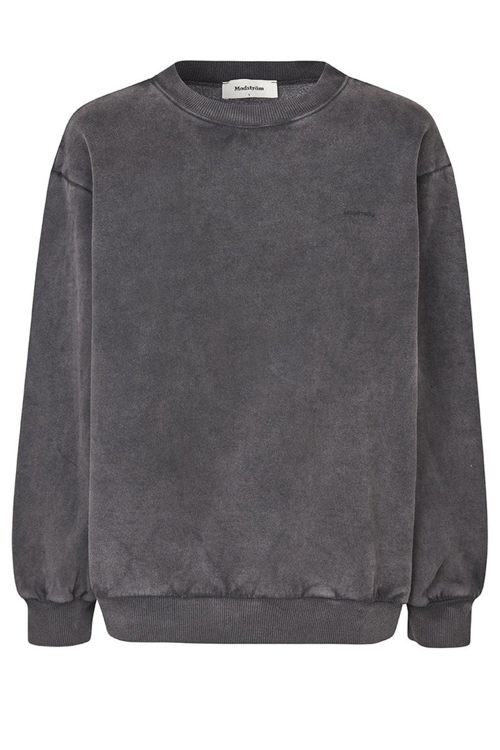 Forudbestilling - Modström - Kalliemd O-Neck - 7705 Washed Black Sweatshirts 