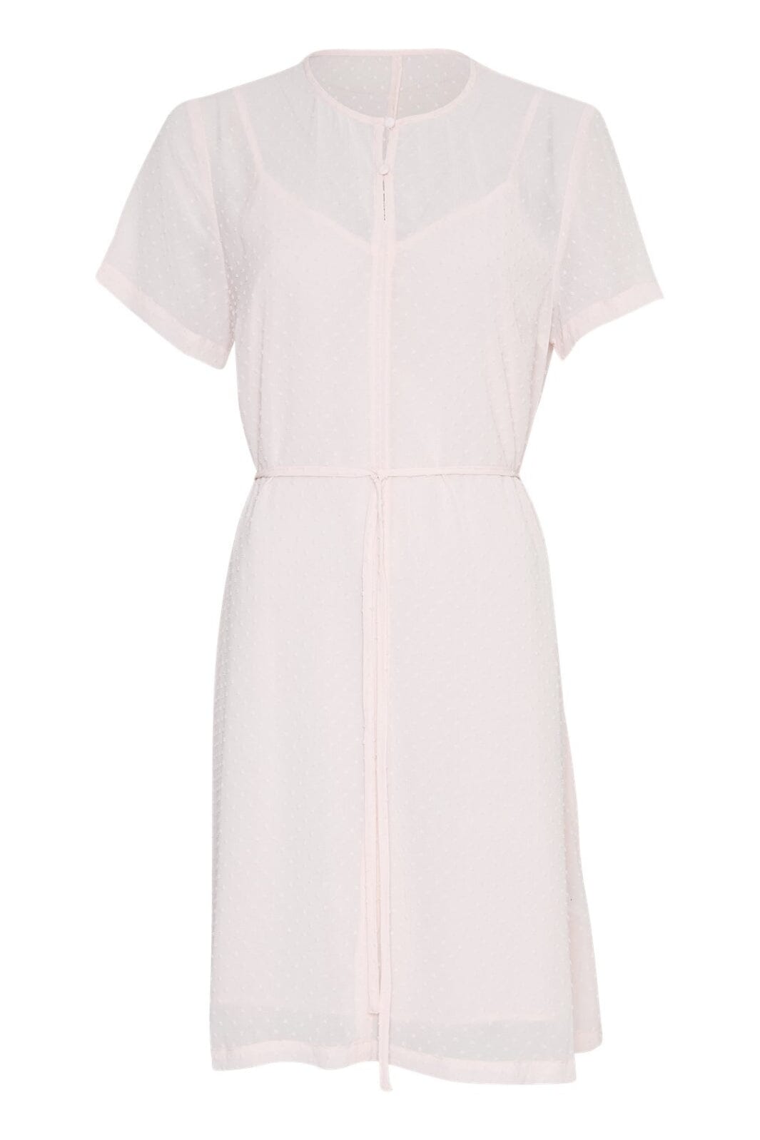 Forudbestilling - Moss Copenhagen - Mschcherlyn Ss Dress - Chalk Pink Kjoler 