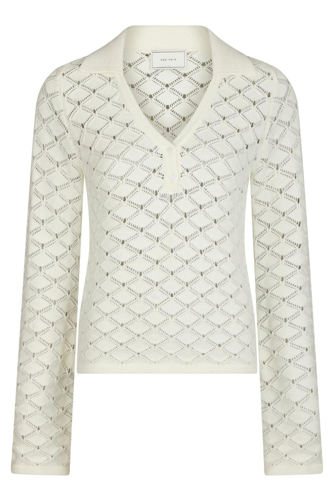 Neo Noir - Aston Stitch Knit Blouse 164486 - 121 - Off White