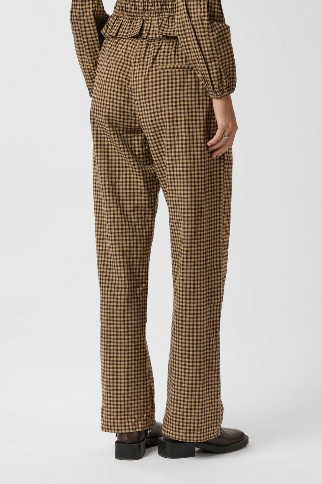 Neo Noir - Astra Check Pants 165414 - 210 - Brown