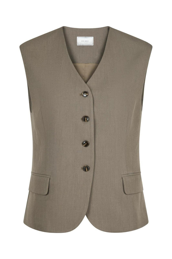 Neo Noir - Gamina Structure Waistcoat - Khaki