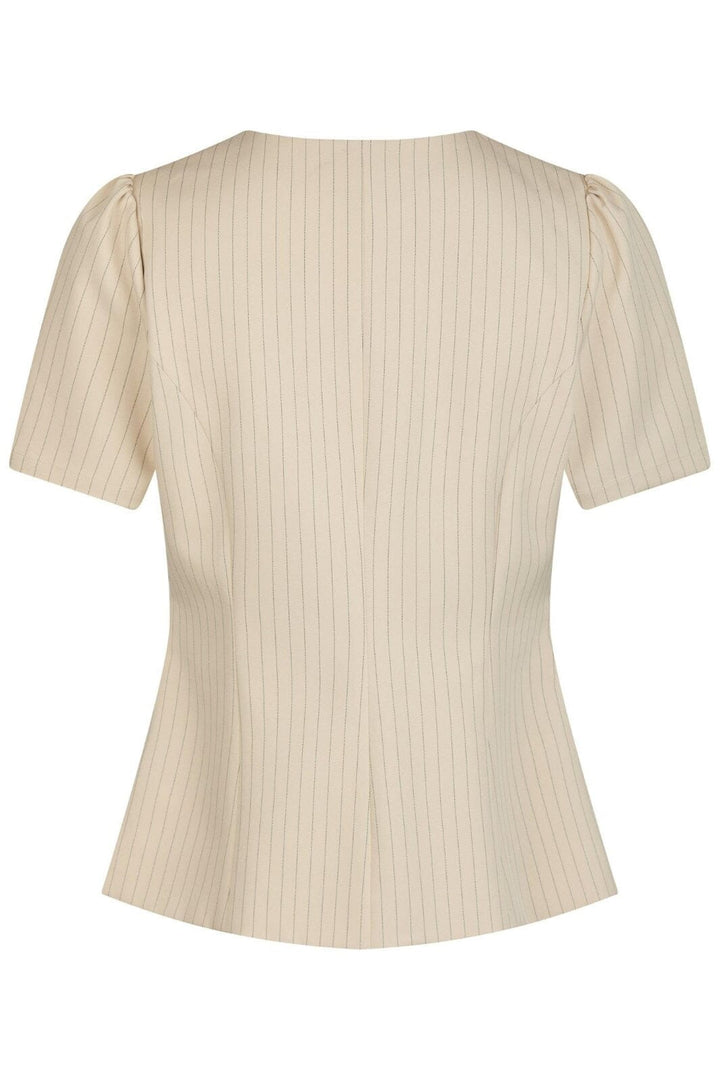 Neo Noir - Jules Pinstriped Blouse 164812 - 213 - Sand