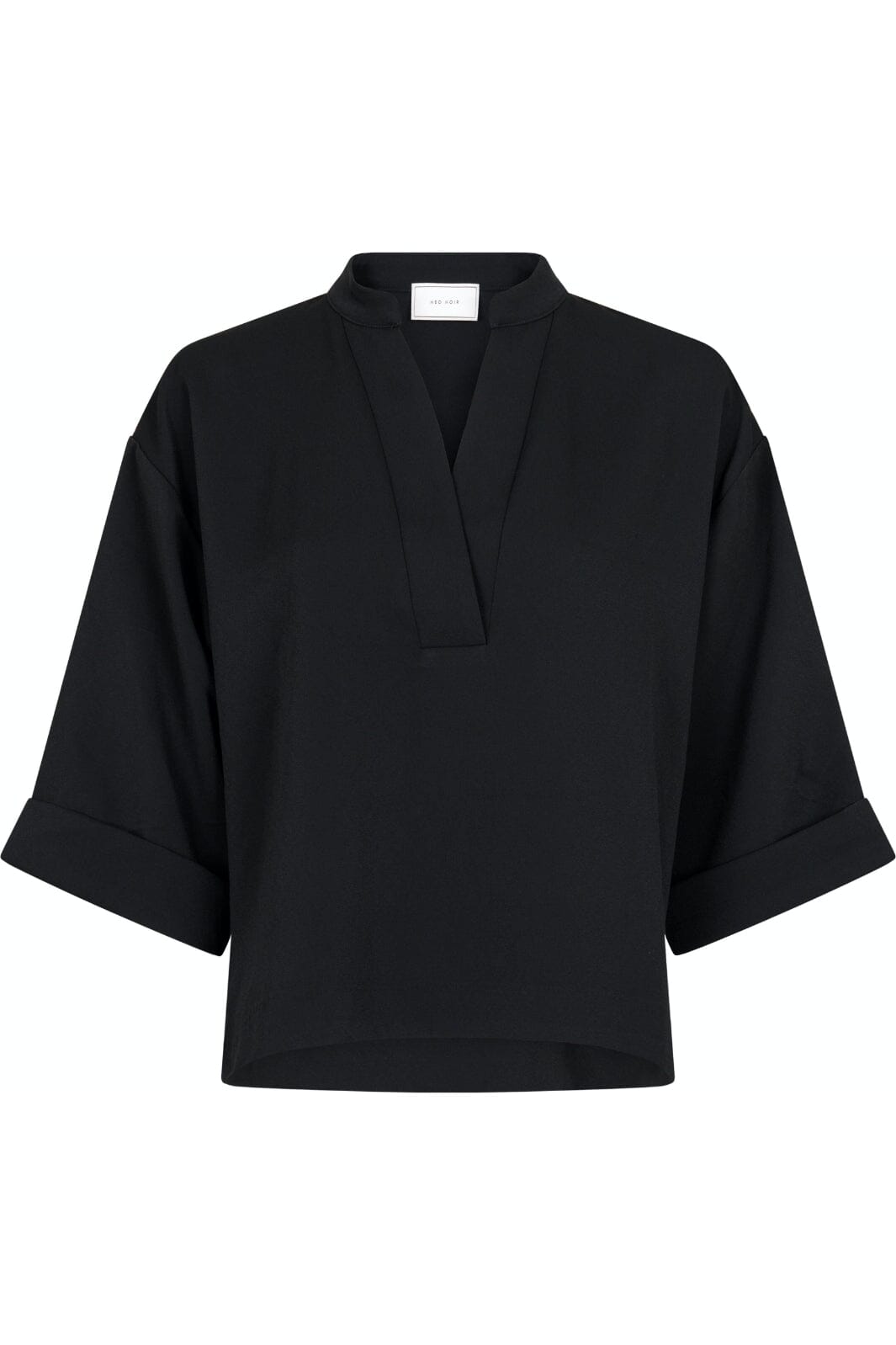 Forudbestilling - Neo Noir - Luma Crepe Blouse - Black Bluser 