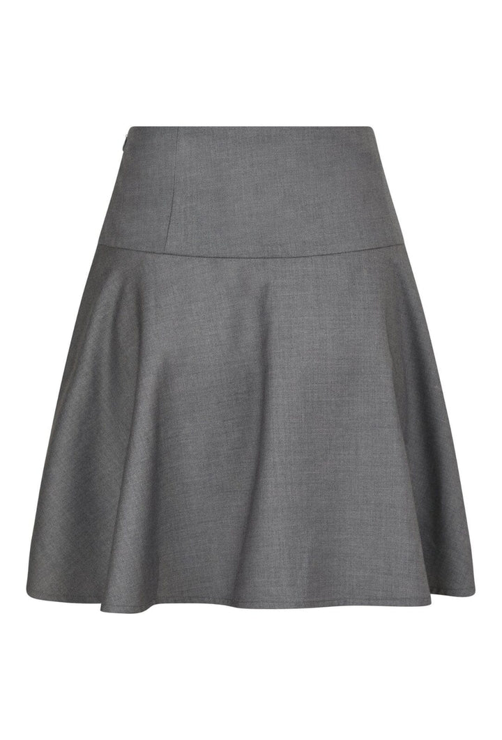 Forudbestilling - Neo Noir - Pamelo Skirt - Dark Grey Melange Nederdele 