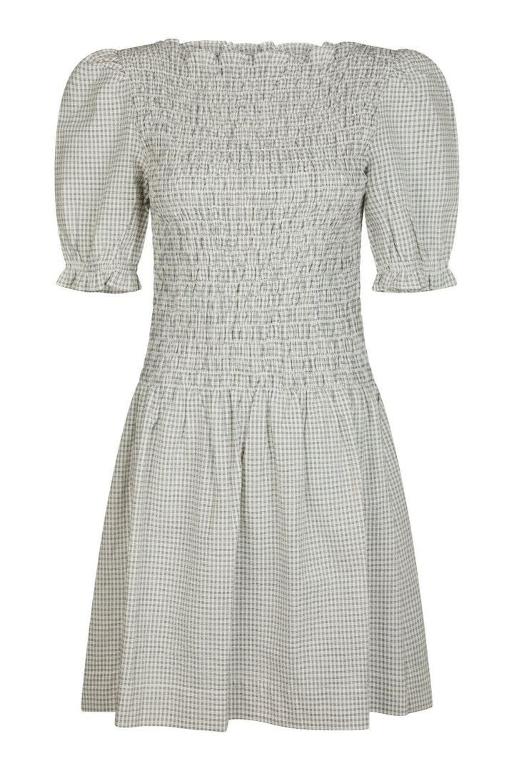 Neo Noir - Polkis Small Check Dress 164797 - 122 - Creme