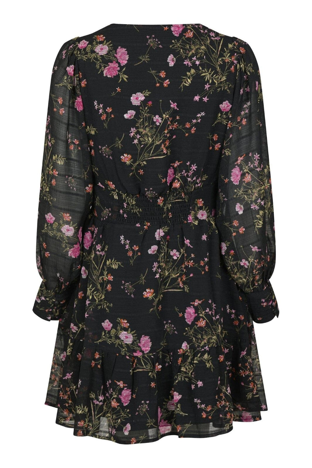 Forudbestilling - Neo Noir - Sahra Flower Print Dress - Black Kjoler 