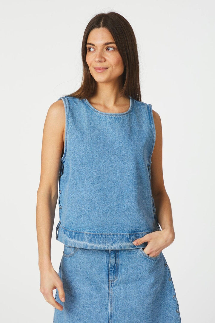 Neo Noir - Svetlana Braid Top 165618 - 140 - Blue