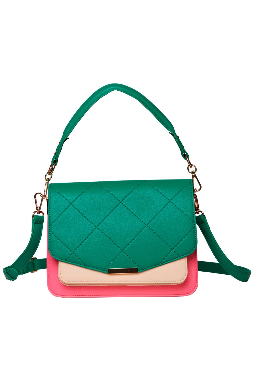 Forudbestilling - Noella - Blanca Multi Compartment Bag - Green/Pink/Nude (Januar/Februar) Tasker 