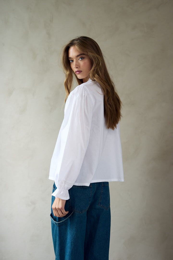 Forudbestilling - Noella - Kendira Blouse - 1249 White Bluser 