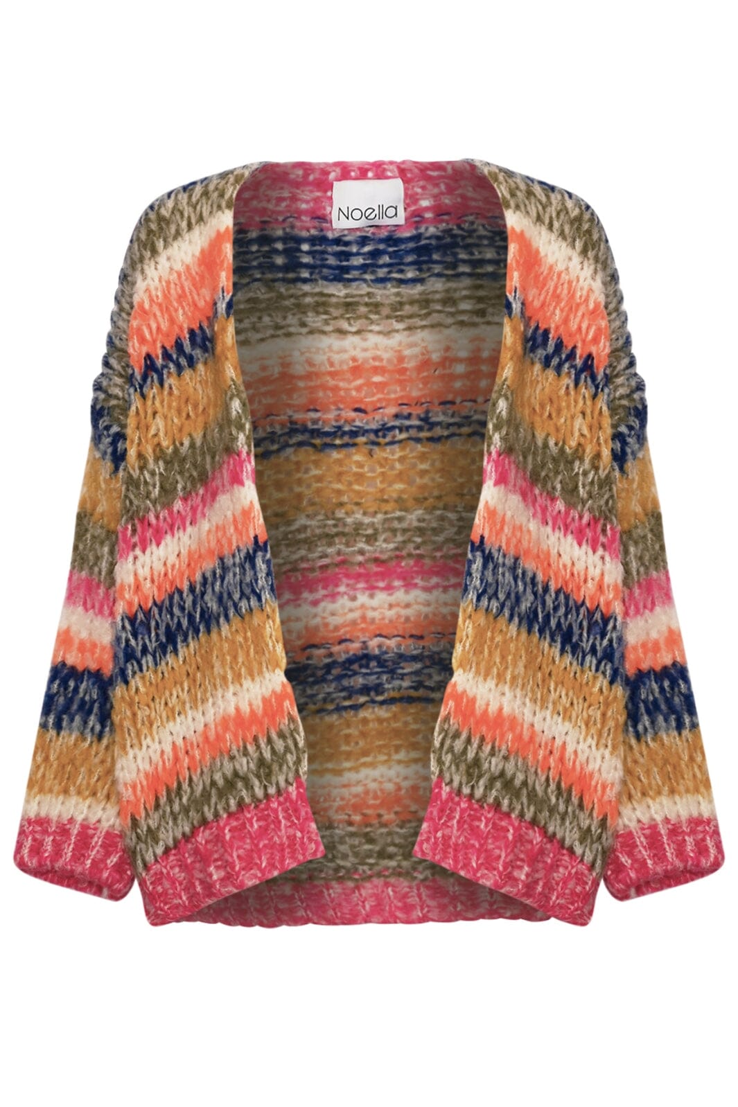 Forudbestilling - Noella - Krissa Knit Cardigan - 1095 Tundra Stripe Cardigans 