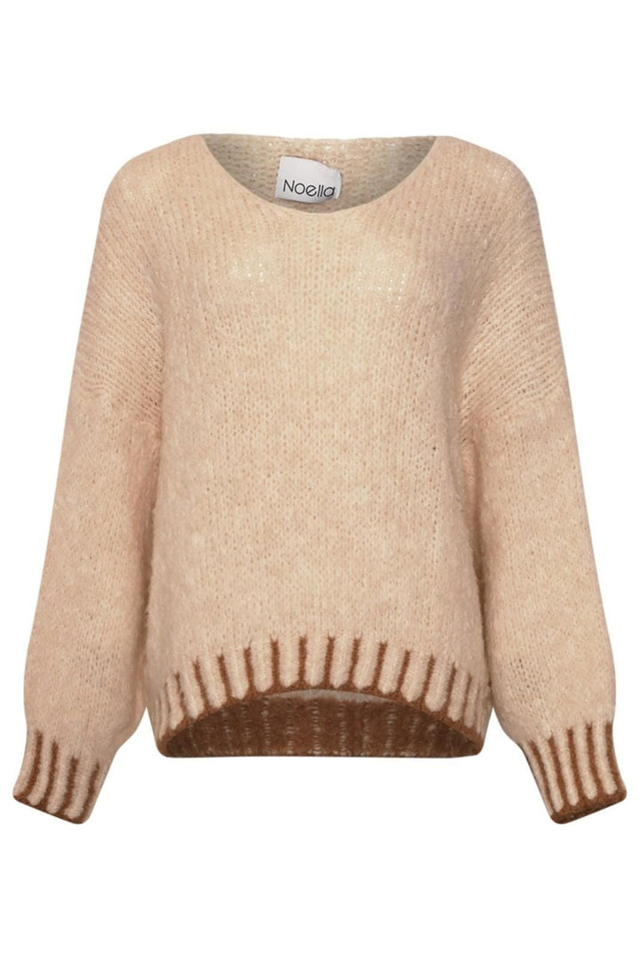 Forudbestilling - Noella - Lydia Knit - 025 Oatmeal Strikbluser 