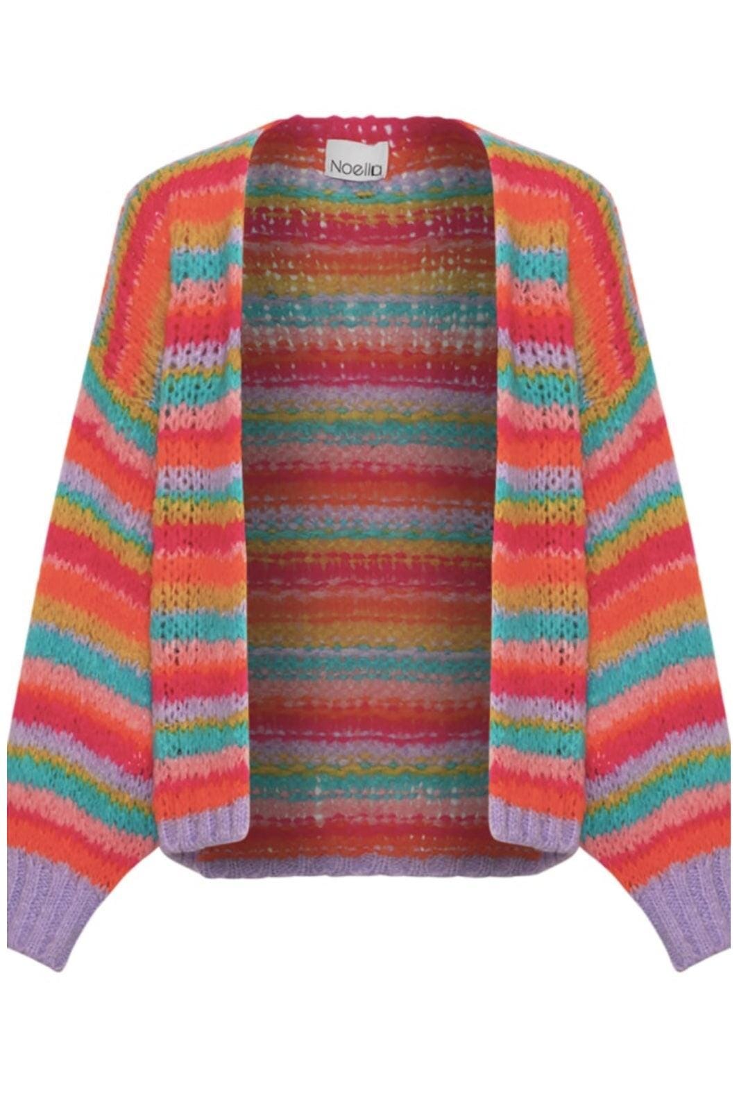 Forudbestilling - Noella - Rima Knit Cardigan - 1288 Rainbow Combo Cardigans 