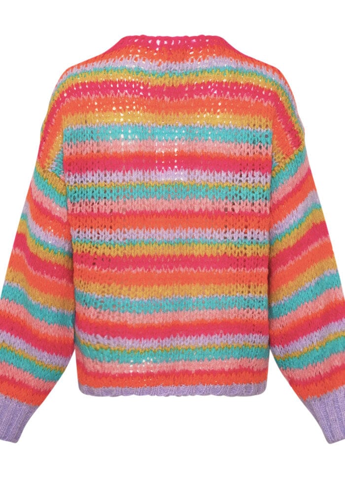 Forudbestilling - Noella - Rima Knit Cardigan - 1288 Rainbow Combo Cardigans 