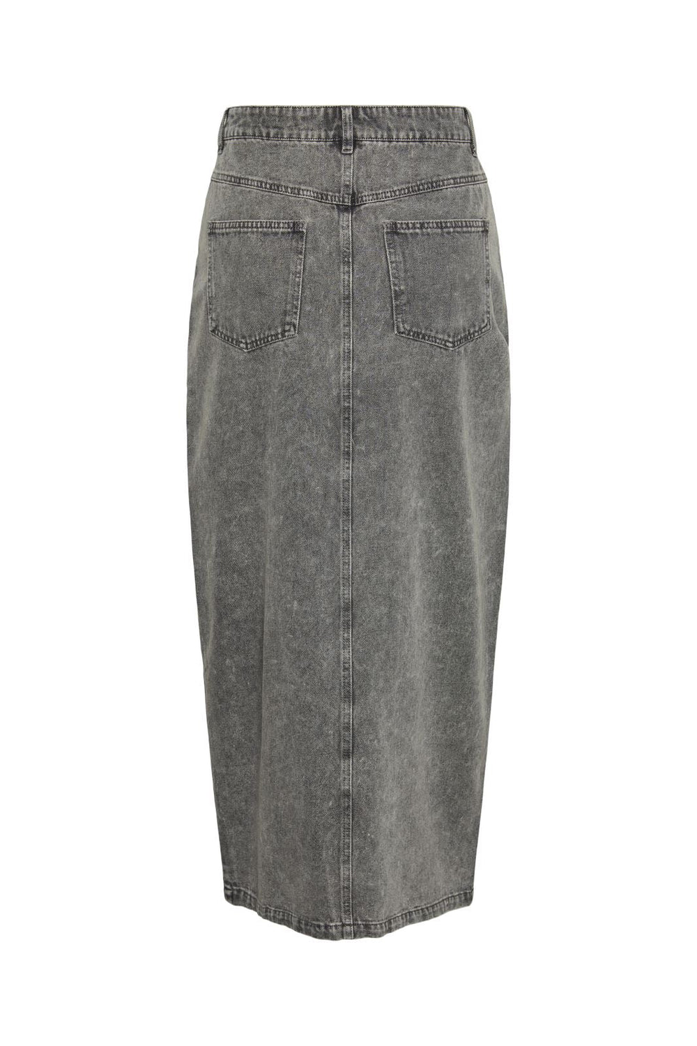 Pieces - Pcdanu Long Denim Skirt - 4501198 Light Grey Denim