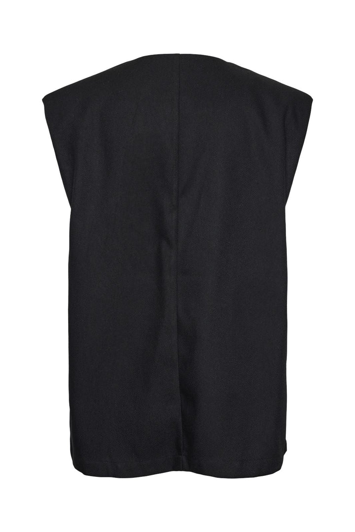 Pieces - Pcglenda Sl Vest Jit - 4622648 Black