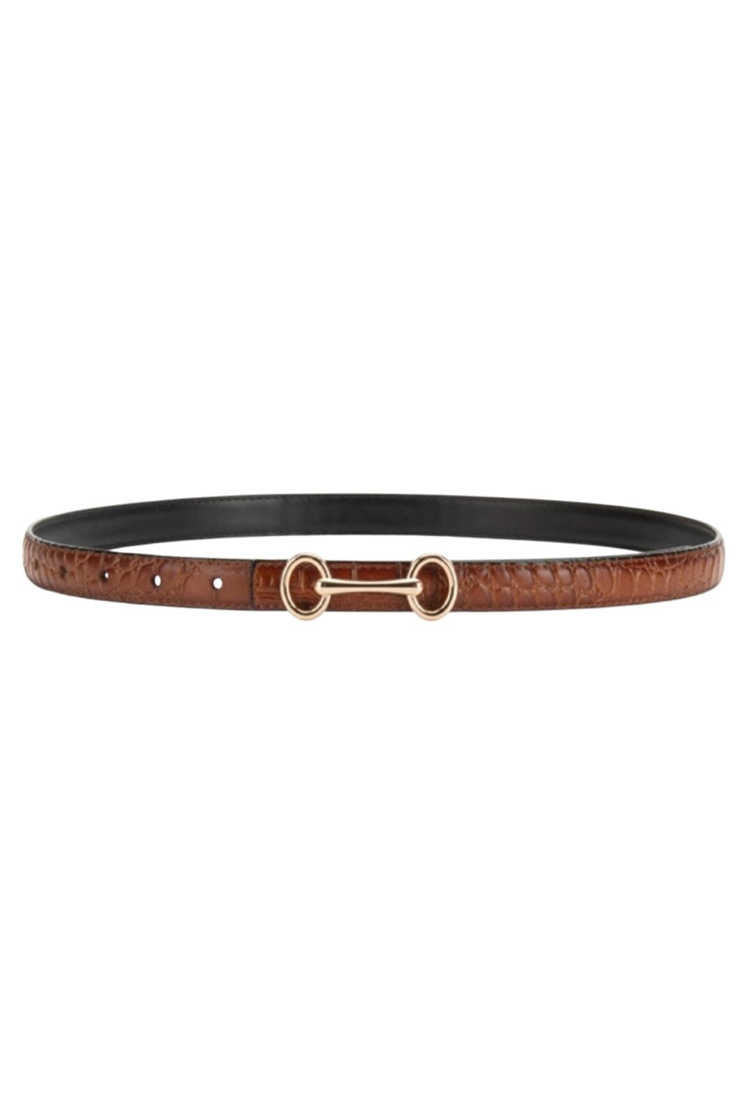 Plissé Copenhagen - Grace Croco Belt 70-820-631 - Cognac