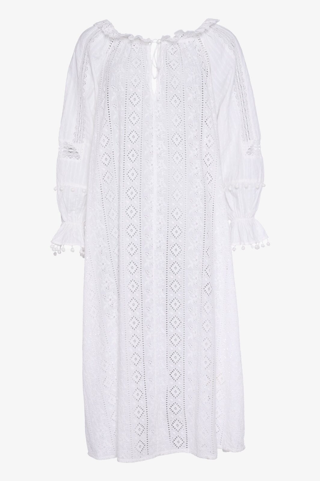 Forudbestilling - Sissel Edelbo - Bertha Cotton Dress - Off-White (Jun/Jul) Kjoler 