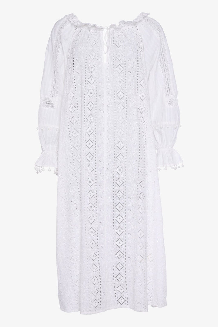 Forudbestilling - Sissel Edelbo - Bertha Cotton Dress - Off-White (Jun/Jul) Kjoler 