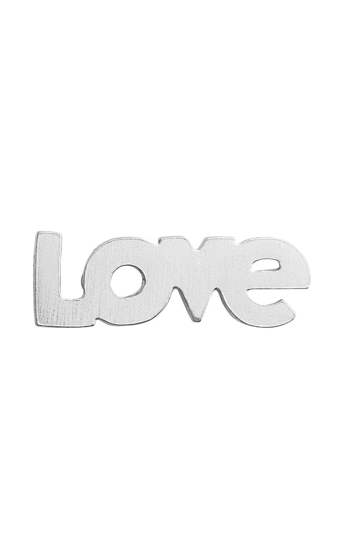 Stine A - I Love Earring Silver - Single - 1363-00-S