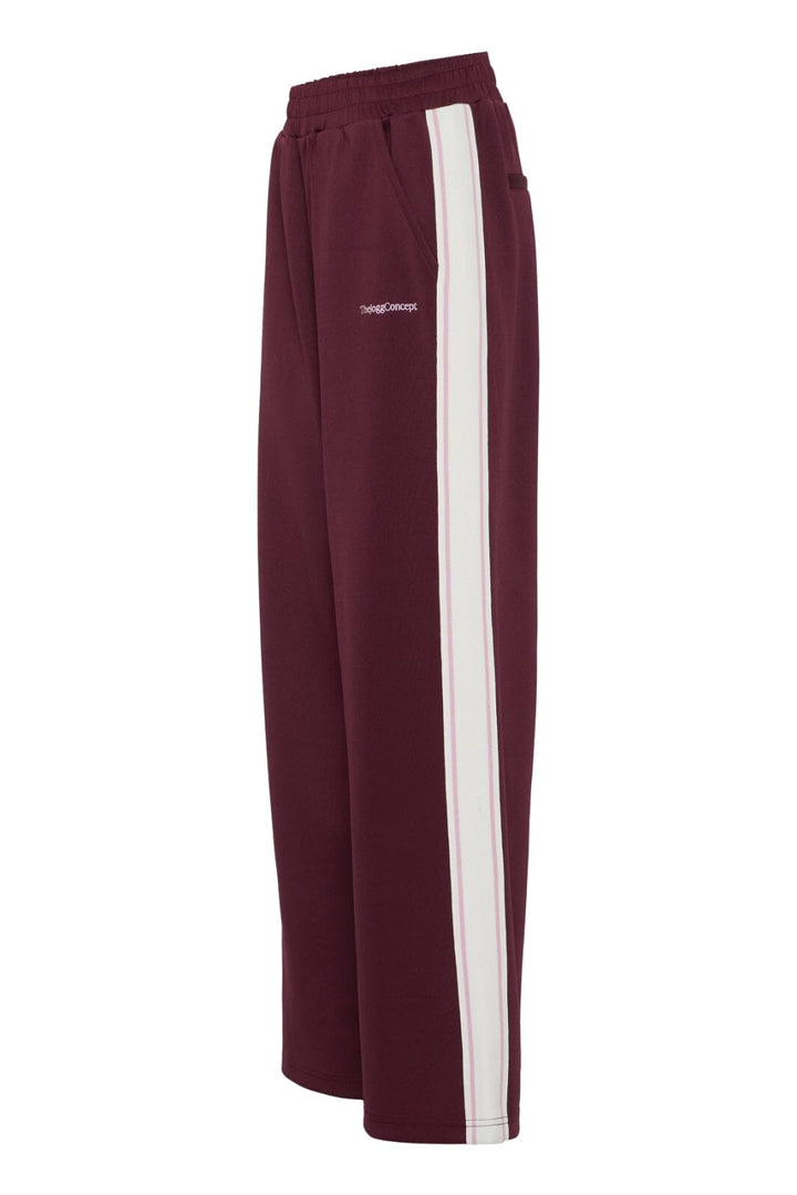 Forudbestilling - The Jogg Concept - Jcsima Wide Tape Pants - 203766 Windsor Wine Mix Bukser 