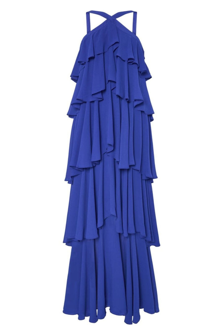 Forudbestilling - Y.A.S - Yasdahlia Halterneck Maxi Dress - 4795529 Dazzling Blue