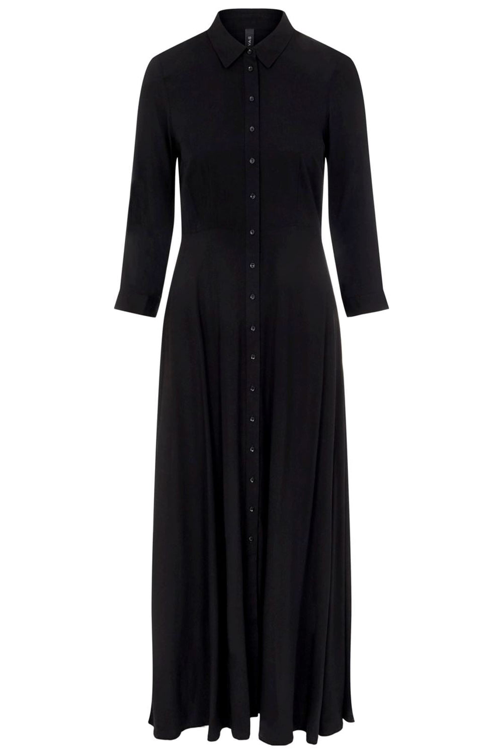 Forudbestilling - Y.A.S - YasSavanna Long Shirt Dress S. Noos - Black (Januar) Kjoler 