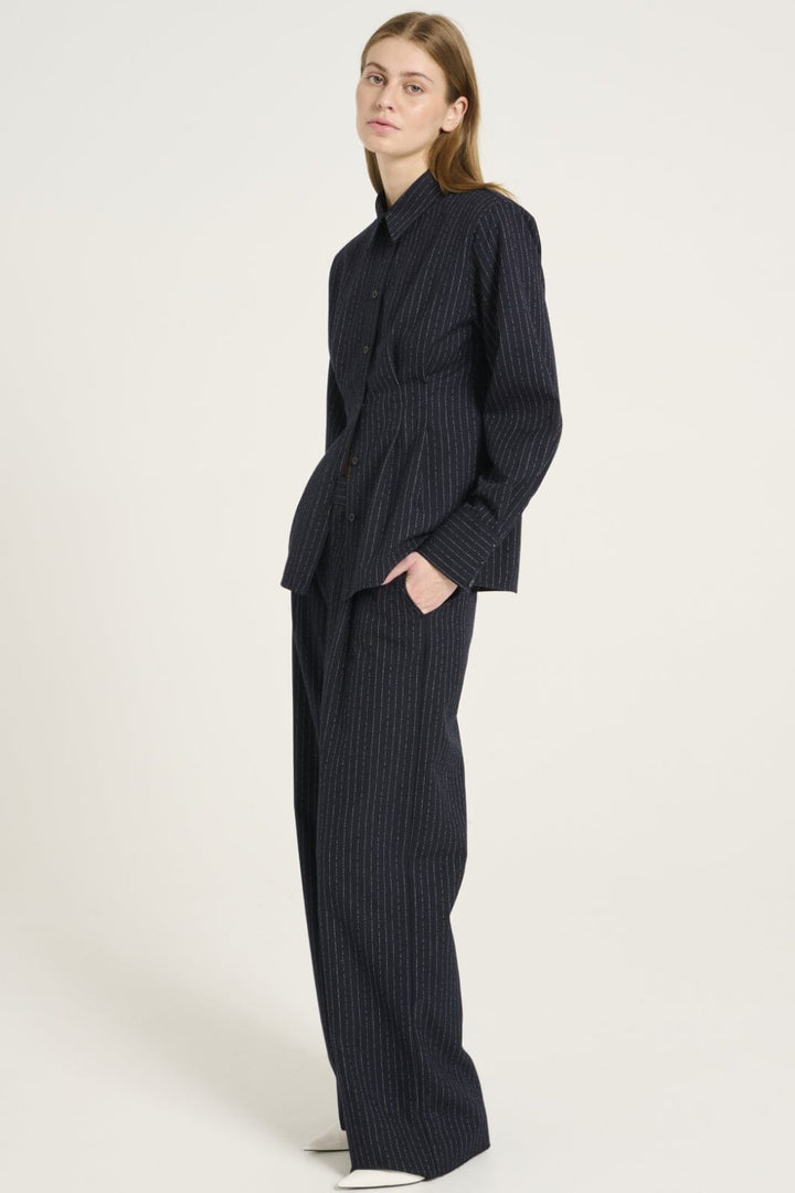 Gestuz - Daciagz Shirt 10909739 - 106862 - Dark Navy Pinstripe