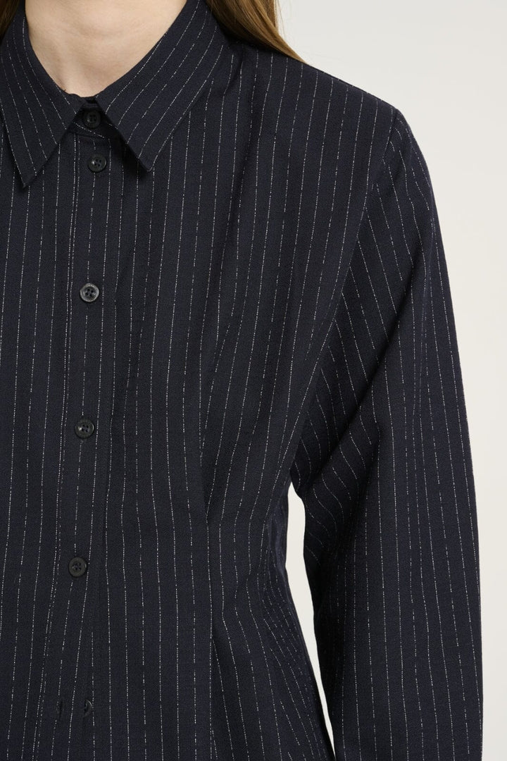 Gestuz - Daciagz Shirt 10909739 - 106862 - Dark Navy Pinstripe