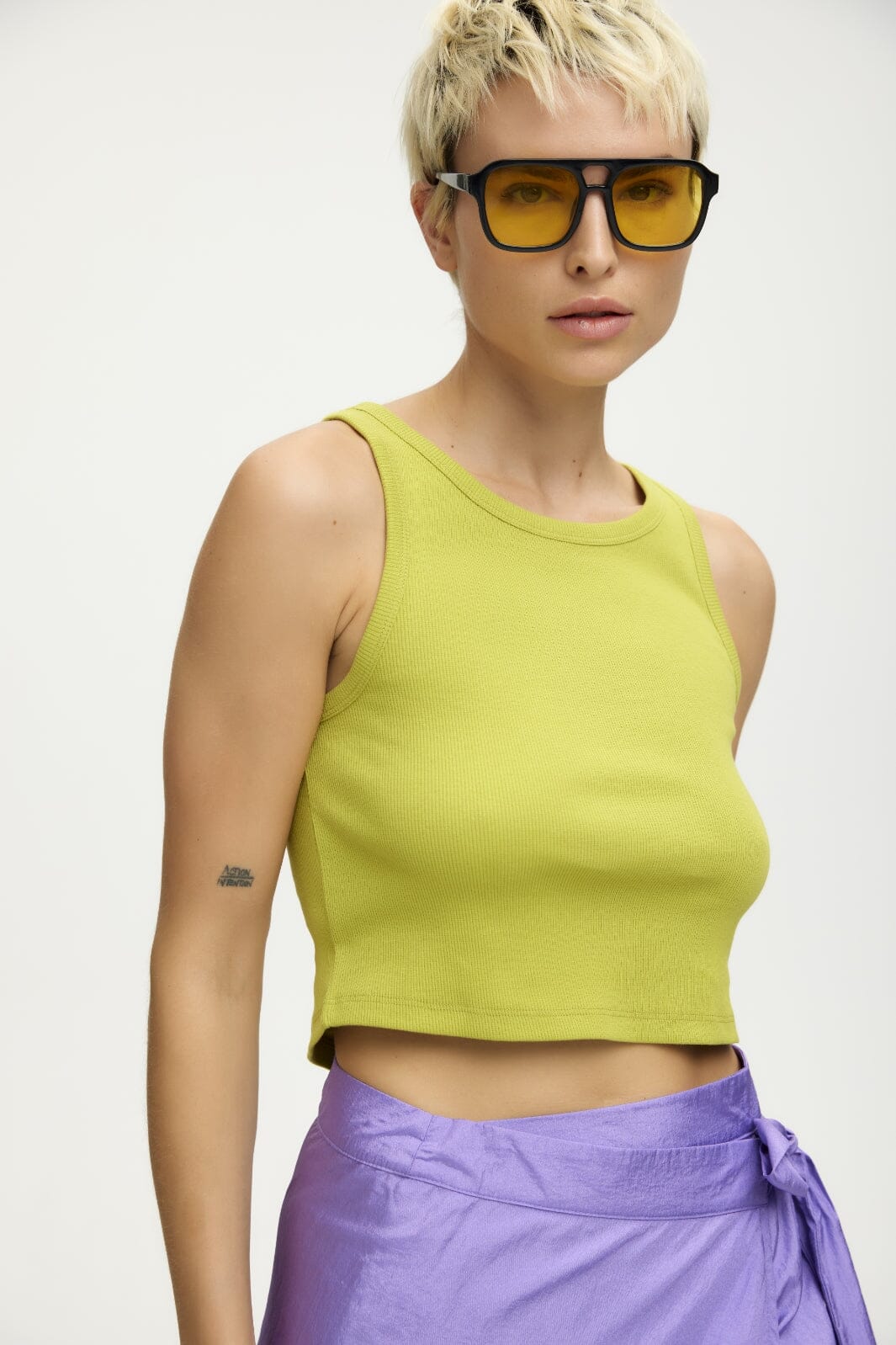 Gestuz - DrewGZ cropped top - Split Pea Toppe 