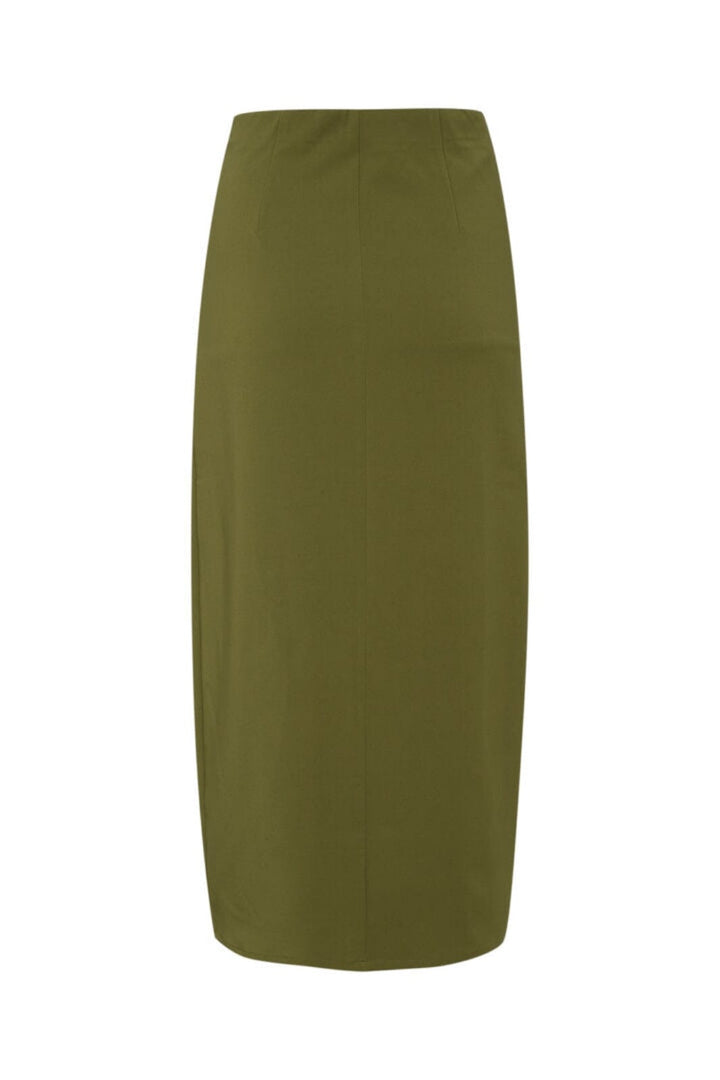 Gestuz - JoelleGZ HW long skirt - Dark Olive Nederdele 