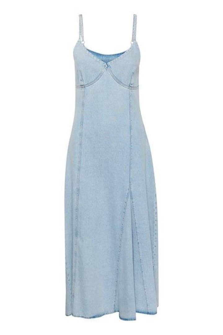 Gestuz - KailaGZ sl long dress - Light blue washed Kjoler 