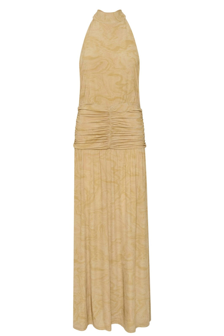 Gestuz - MalineGZ sl long dress - Yellow marble Kjoler 