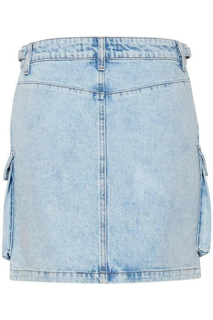 Forudbestilling - Gestuz - MarliGZ HW denim skirt - Mid blue washed Nederdele 