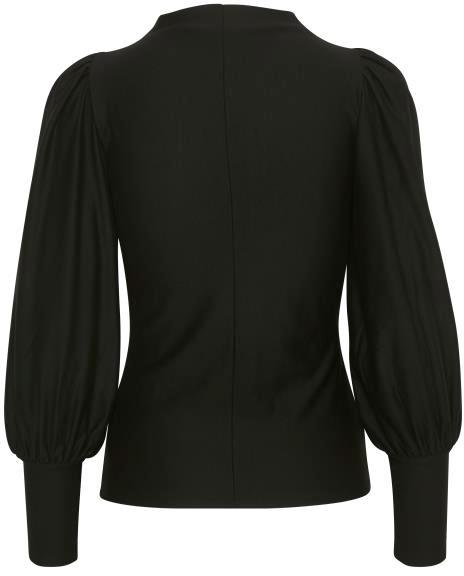 Gestuz - Rifa Puff Blouse - Black Bluser 