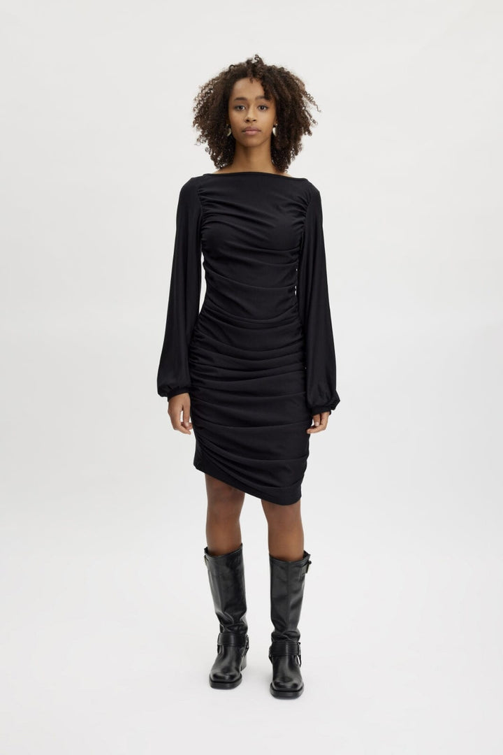 Gestuz - RifaGZ ls dress - Black Kjoler 