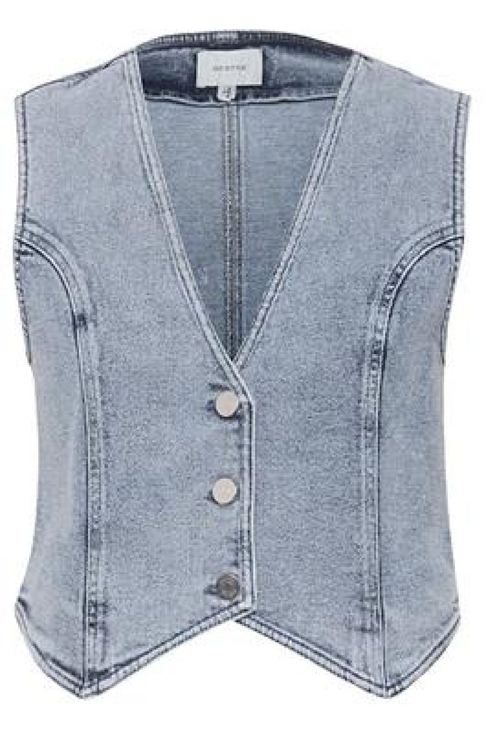 Gestuz - SiwGZ short waistcoat - Light blue washed Veste 