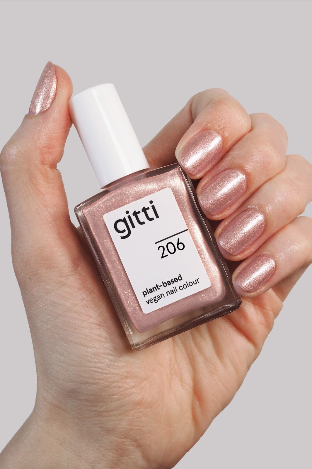 Gitti - Nail Polish 206 - Pink Gleam Neglelak 