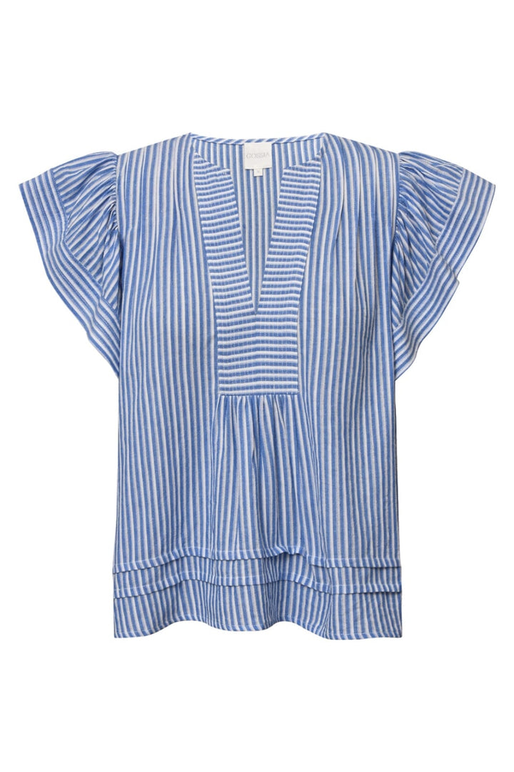 Gossia - Minkago Dia Blouse - Blue Stripes T-shirts 