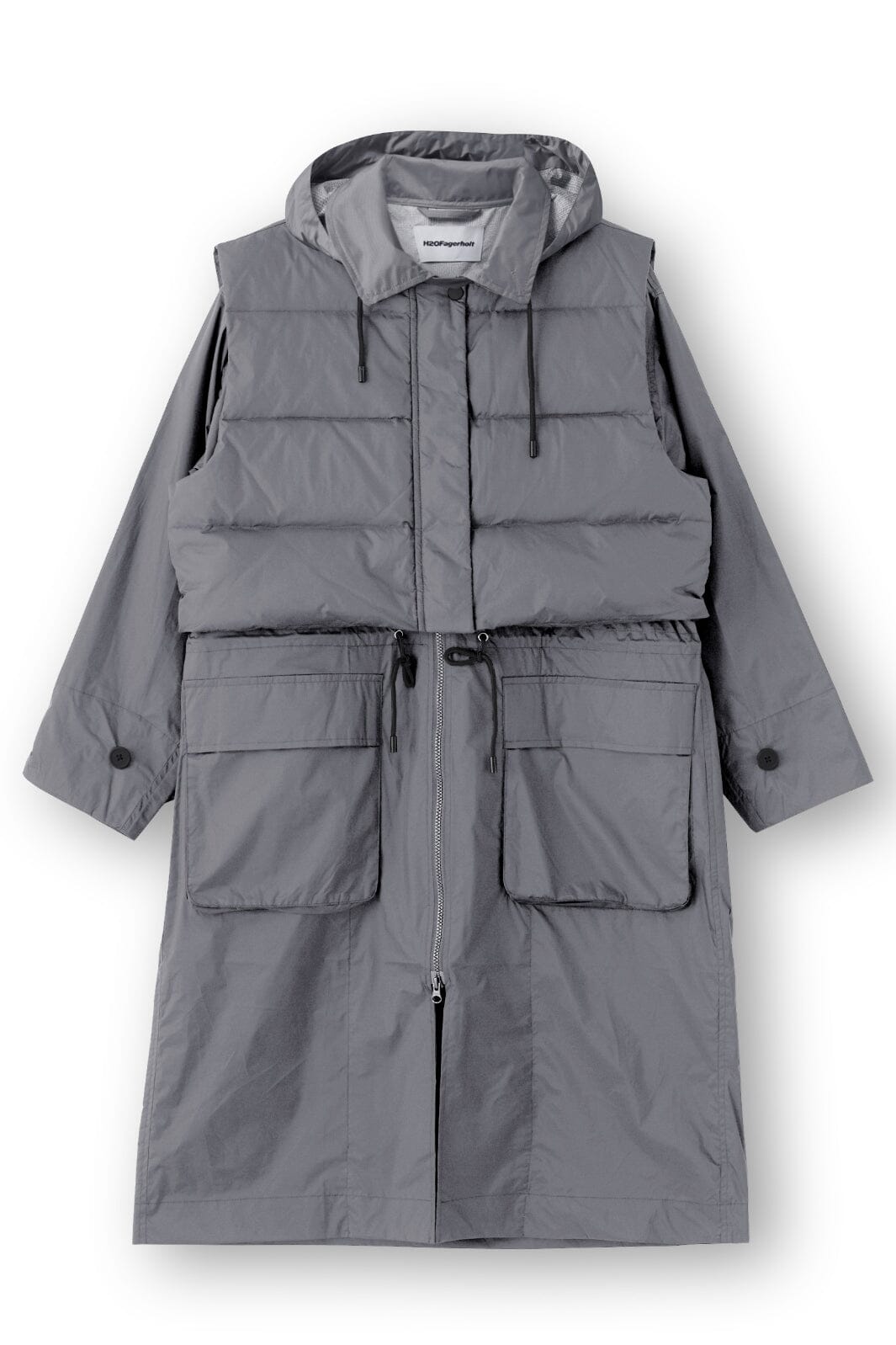 H2O Fagerholt - Rain Coat - 1070 Koala Grey Regnjakker 