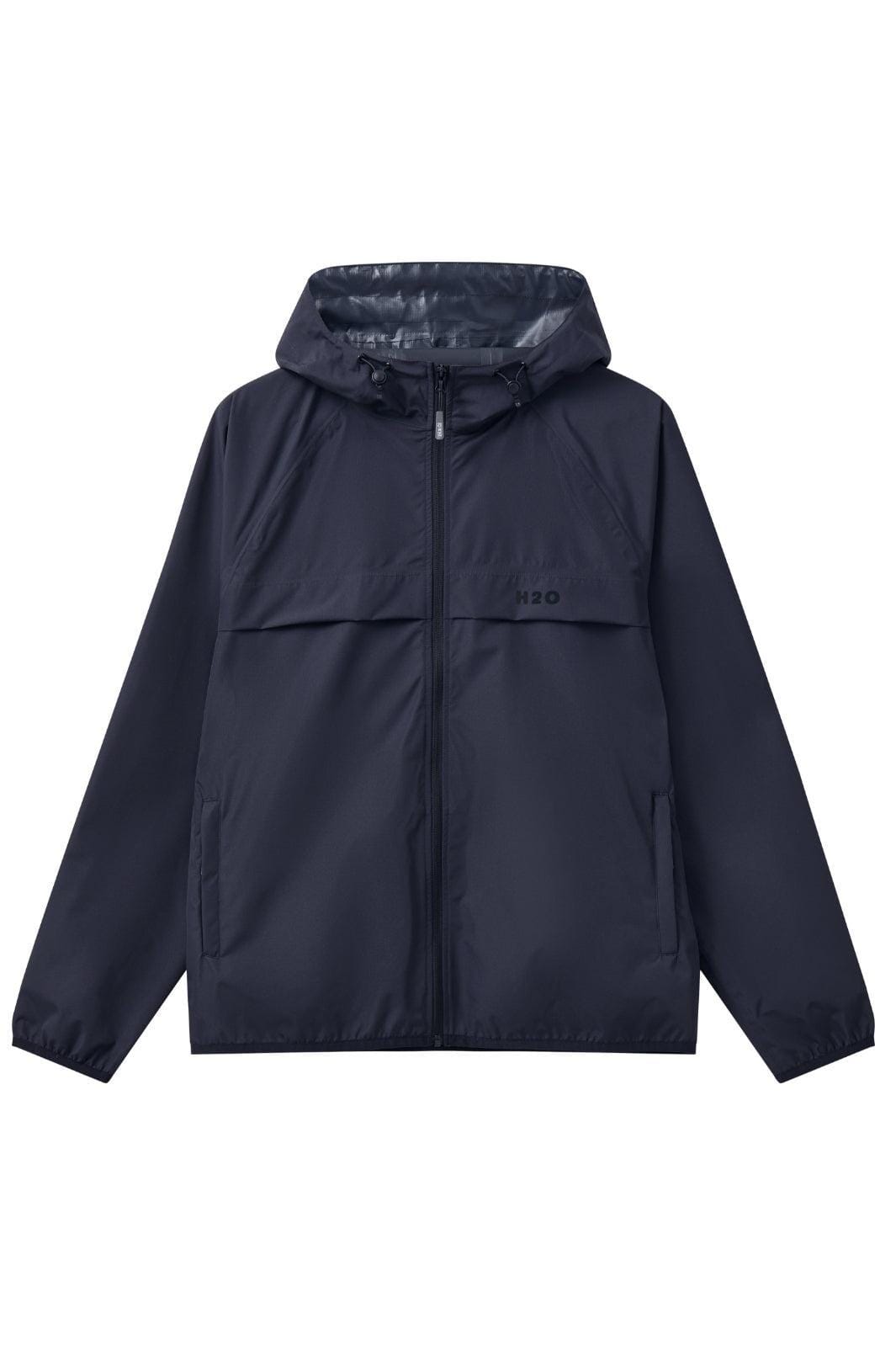 H2O - Rømø Lw Rain Jacket Packable - 2500 Navy Regnjakker 