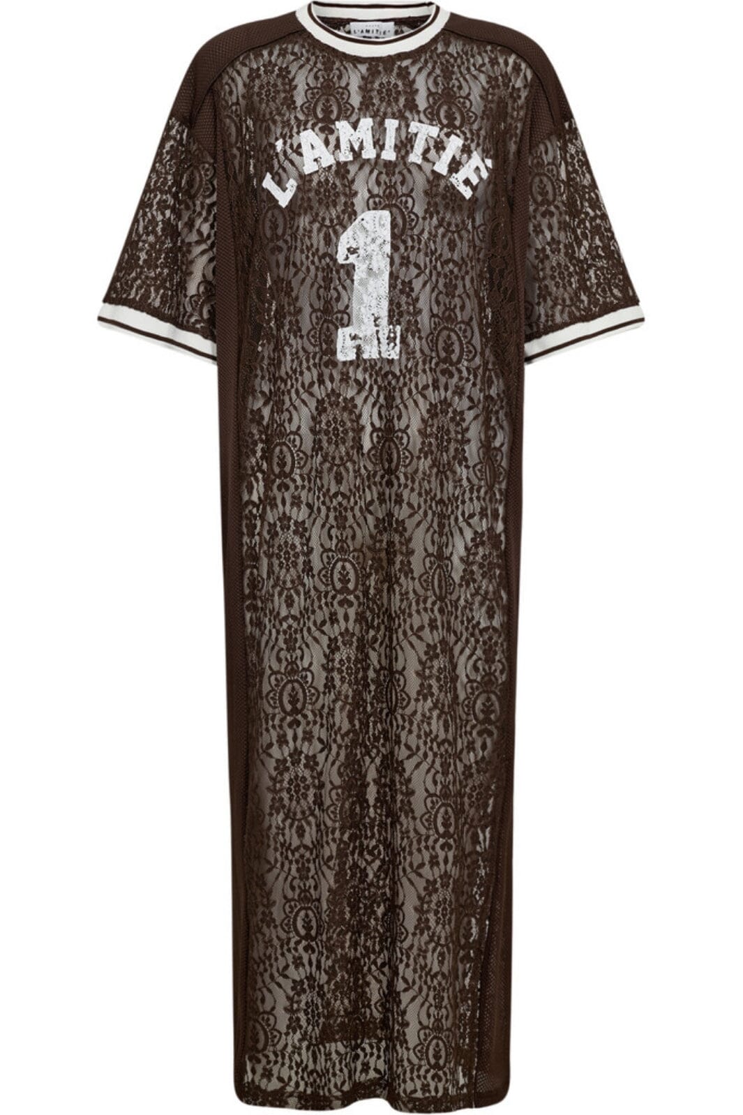 Haute L'Amitié - Lace Football Dress HL10024 - Mocca