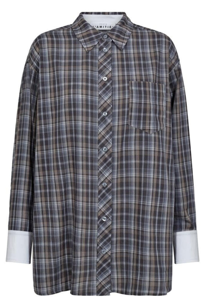 Haute L'Amitié - Loose Check Shirt HL10037 - Blue