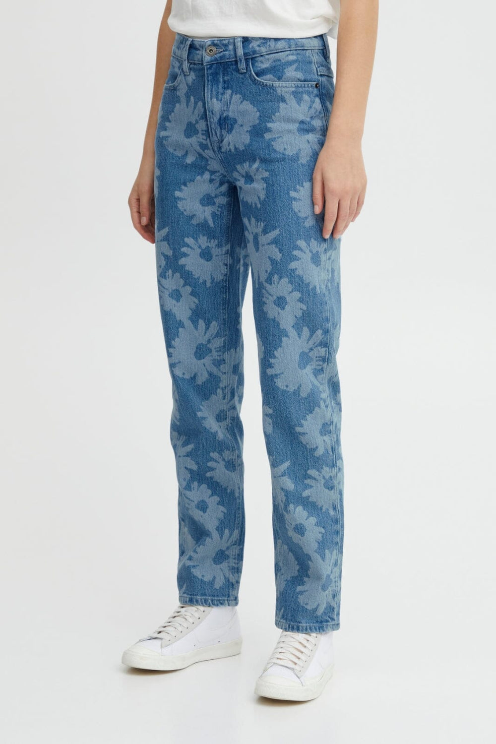 Ichi - Ihbetsie Nti Flower - Light blue Jeans 