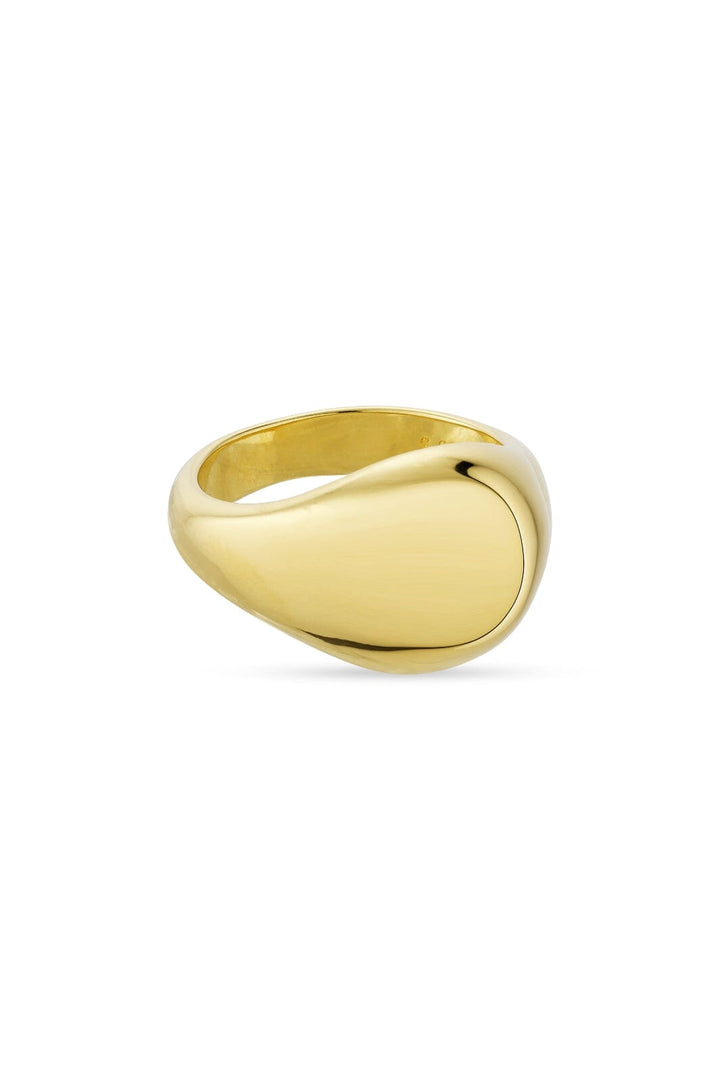 Jane Kønig - Atomic Dome Signet Ring - Guld Ringe 