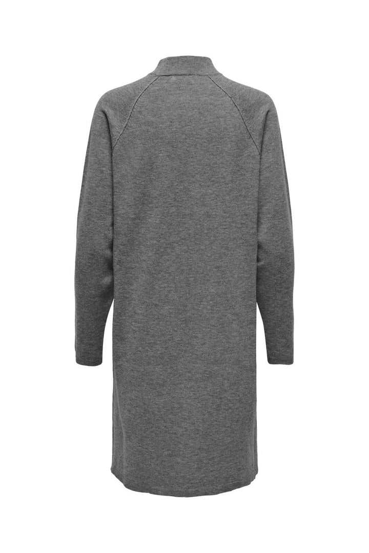 Jdy - Jdyamore Life L/S Hn Dress Knt - 4571608 Medium Grey Melange