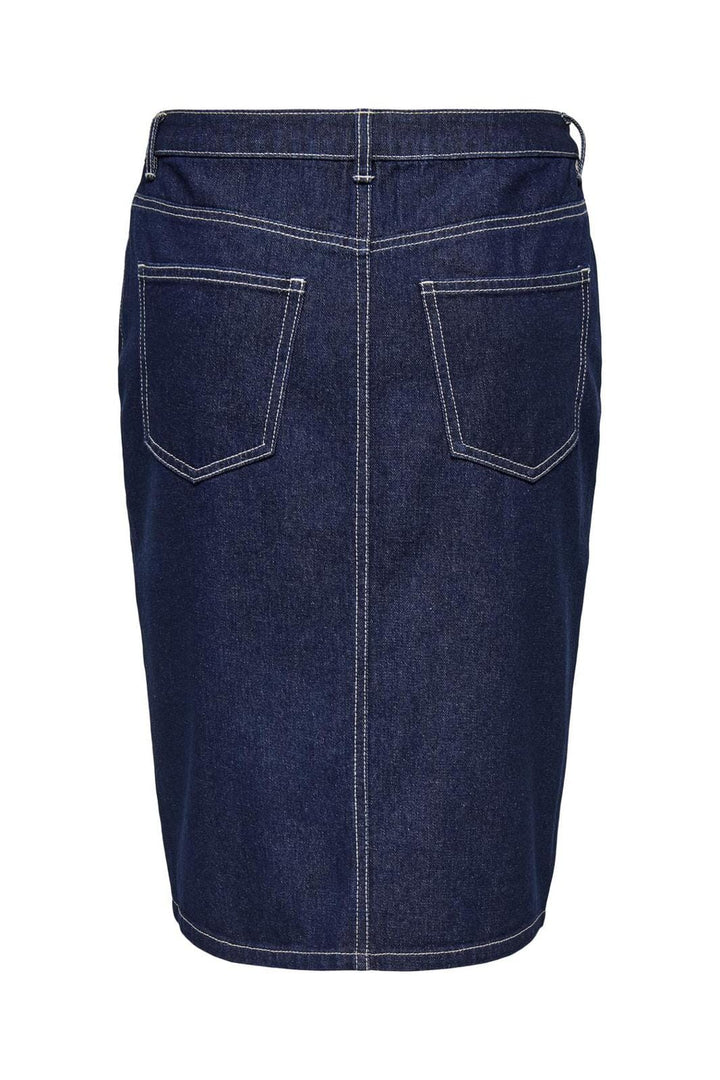 Jdy - Jdybella Midi Slit Skirt - 4743708 Dark Blue Denim