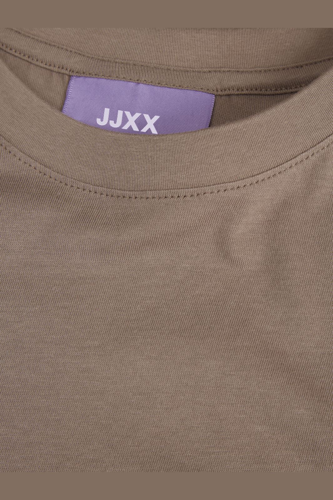 Jjxx - Jxandrea Loose Ss Logo Tee - 3861159 Brindle White Logo